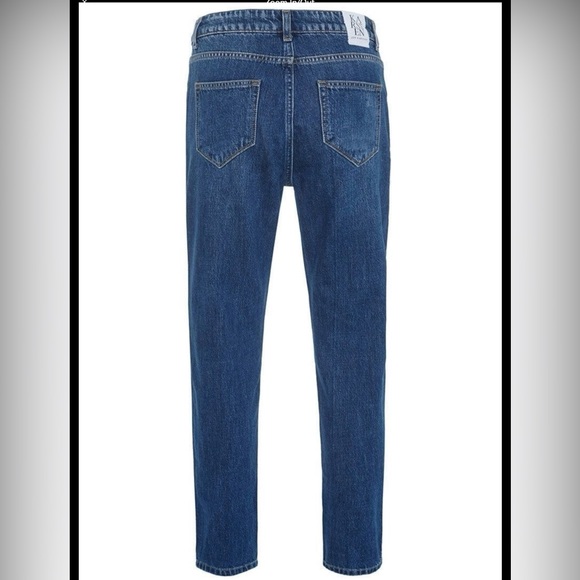 NWT Zoe Karseen rose embroidered straigh Jean - Picture 6 of 11